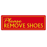 Basic PLEASE REMOVE SHOES Wall Door Sign