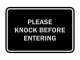 Signs ByLITA Classic Framed Please Knock Before Entering