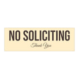 All Quality No Soliciting Sign