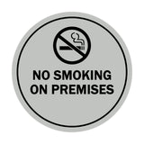 Signs ByLITA Circle No Smoking on Premises Sign