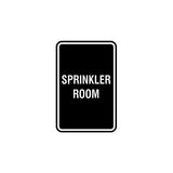 Portrait Round Sprinkler Room Sign