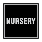 Square Nursery Sign with Adhesive Tape, Mounts On Any Surface, Weather Resistant