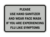 Classic Framed Please Use Hand Sanitizer and Wear Face Mask Sign