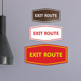 Signs ByLITA Fancy Exit Route Sign
