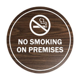 Signs ByLITA Circle No Smoking on Premises Sign