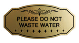 Victorian Please Do Not Waste Water Sign