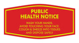 Fancy Public Health Notice Please Wash Your Hands Sign