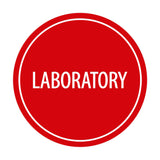 Signs ByLITA Circle Laboratory Sign