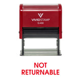 Red Not Returnable Office Self Inking Rubber Stamp