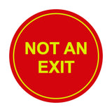 Signs ByLITA Circle Not An Exit Sign