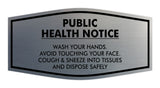 Fancy Public Health Notice Please Wash Your Hands Sign