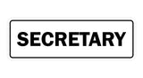 Signs ByLITA Standard Secretary Sign