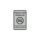 ByLITA Tobacco Free Workplace No Smoking, Vaping Or Smokeless Tobacco Sign