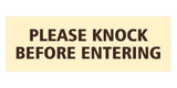 Signs ByLITA Basic Please Knock Before Entering