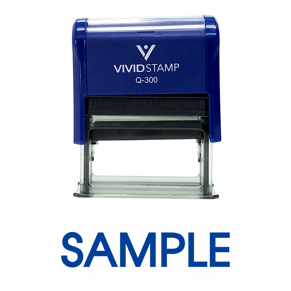 Sample Self Inking Rubber Stamp