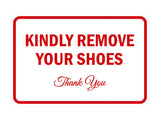 Signs ByLITA Classic Framed Kindly Remove Your Shoes