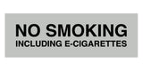 Signs ByLITA Basic No Smoking Including E-Cigarettes Sign