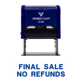 Basic FINAL SALE NO REFUNDS Self Inking Rubber Stamp