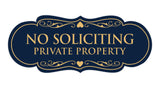 Signs ByLITA Designer No Soliciting Private Property Sign