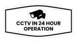 Fancy CCTV in 24 Hour Operation Wall or Door Sign