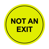 Signs ByLITA Circle Not An Exit Sign