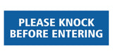 Signs ByLITA Basic Please Knock Before Entering