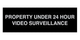 Signs ByLITA Basic Property 24 Hour Video Under Surveillance Sign