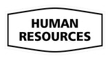 Signs ByLITA Fancy Human Resources Sign with Adhesive Tape, Mounts On Any Surface, Weather Resistant, Indoor/Outdoor Use