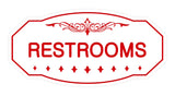 Victorian Restrooms Sign