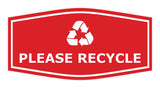 Fancy Please Recycle Wall or Door Sign
