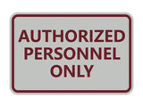 Signs ByLITA Classic Framed Authorized Personnel Only Sign