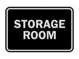 Black / Silver Signs ByLITA Classic Framed Storage Room Sign