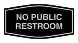 Signs ByLITA Fancy No Public Restroom Sign