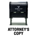 Attorney's Copy Self Inking Rubber Stamp