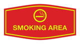 Signs ByLITA Fancy Smoking Area Sign