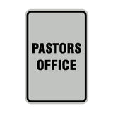 Signs ByLITA Portrait Round Pastors Office Sign