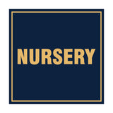 Square Nursery Sign with Adhesive Tape, Mounts On Any Surface, Weather Resistant