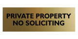 Signs ByLITA Basic Private Property No Soliciting Sign
