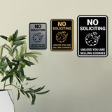 Portrait Round No Soliciting Unless You Are Selling Cookies Wall or Door Sign