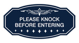 Victorian Please Knock Before Entering Sign