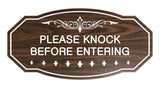 Victorian Please Knock Before Entering Sign