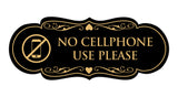 Signs ByLITA Designer No Cellphone Use please Sign