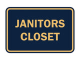 Signs ByLITA Classic Framed Janitors Closet