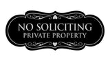 Signs ByLITA Designer No Soliciting Private Property Sign