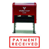 Payment Received W/Border Self Inking Rubber Stamp