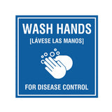 Signs ByLITA Square Wash Hands For Disease Control Sign