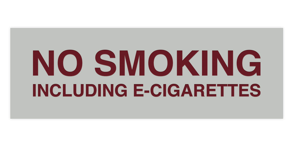 Signs ByLITA Basic No Smoking Including E-Cigarettes Sign