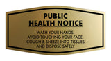 Fancy Public Health Notice Please Wash Your Hands Sign