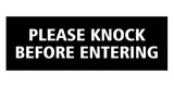 Signs ByLITA Basic Please Knock Before Entering