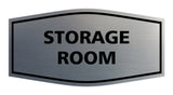 Brushed Silver Signs ByLITA Fancy Storage Room Sign